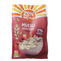 Zonnatura Muesli rood fruit bio 375.00 Gram