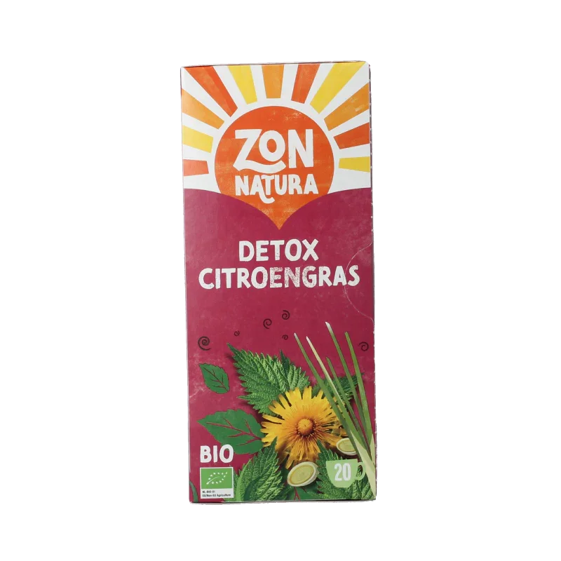 Zonnatura Detox citroengras bio 20 Zakjes