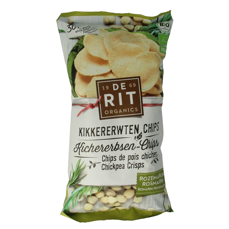 De Rit Kikkererwtenchips rozemarijn bio 75 Gram