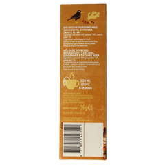 Zonnatura Kurkuma gember 100% thee bio 20.00 Zakjes