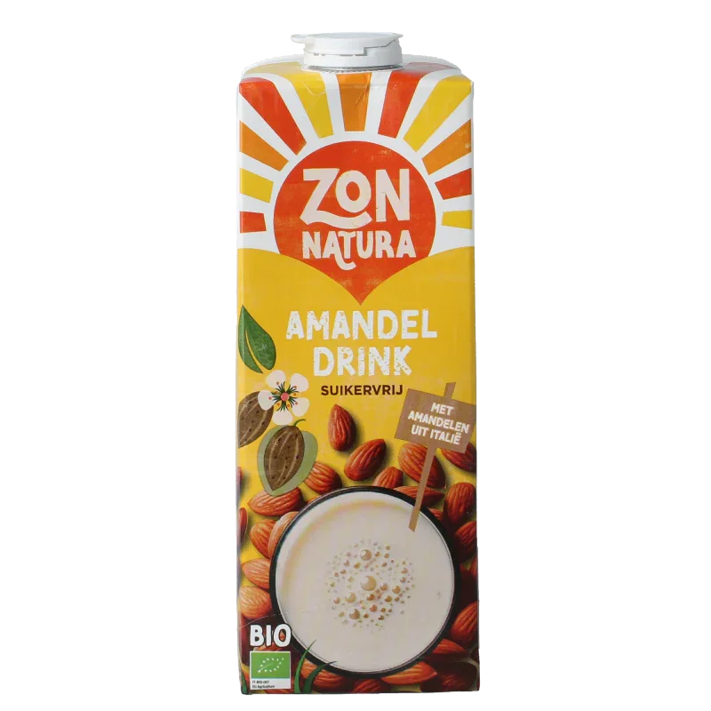 Zonnatura Amandel drink ongezoet bio 1 Liter