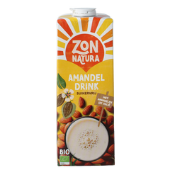 Zonnatura Amandel drink ongezoet bio 1 Liter