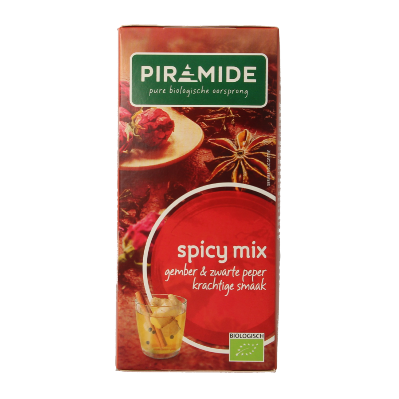 Piramide Spicy thee eko bio 20 Zakjes