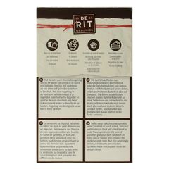 De Rit Chocoreale hagelslag extra puur bio 200 Gram