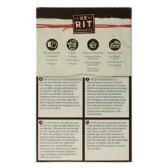 De Rit Chocoreale hagelslag extra puur bio 200 Gram