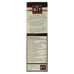 De Rit Chocoreale hagelslag extra puur bio 200 Gram