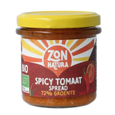 Zonnatura Groentespread spicy tomato bio 135 Gram