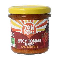 Zonnatura Groentespread spicy tomato bio 135.00 Gram