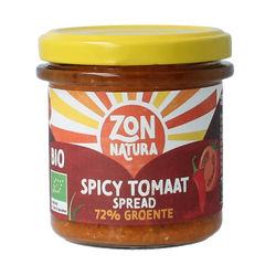 Zonnatura Groentespread spicy tomato bio 135 Gram
