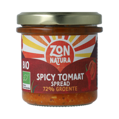Zonnatura Groentespread spicy tomato bio 135.00 Gram