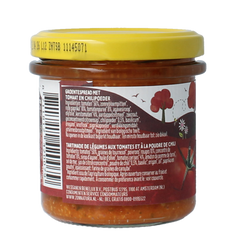 Zonnatura Groentespread spicy tomato bio 135 Gram