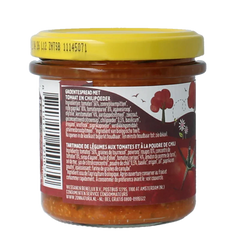 Zonnatura Groentespread spicy tomato bio 135 Gram