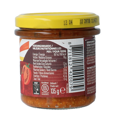Zonnatura Groentespread spicy tomato bio 135.00 Gram