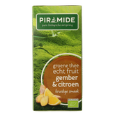 Piramide Groene thee met gember en citroen bio 20 Zakjes