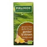 Piramide Groene thee met gember en citroen bio 20 Zakjes