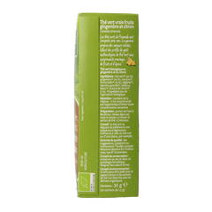 Piramide Groene thee met gember en citroen bio 20.00 Zakjes