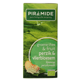 Piramide Groene thee perzik vlierbloesem bio 20 Zakjes