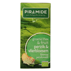 Piramide Groene thee perzik vlierbloesem bio 20.00 Zakjes