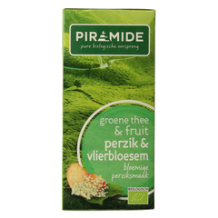 Piramide Groene thee perzik vlierbloesem bio 20 Zakjes