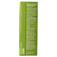 Piramide Groene thee perzik vlierbloesem bio 20 Zakjes
