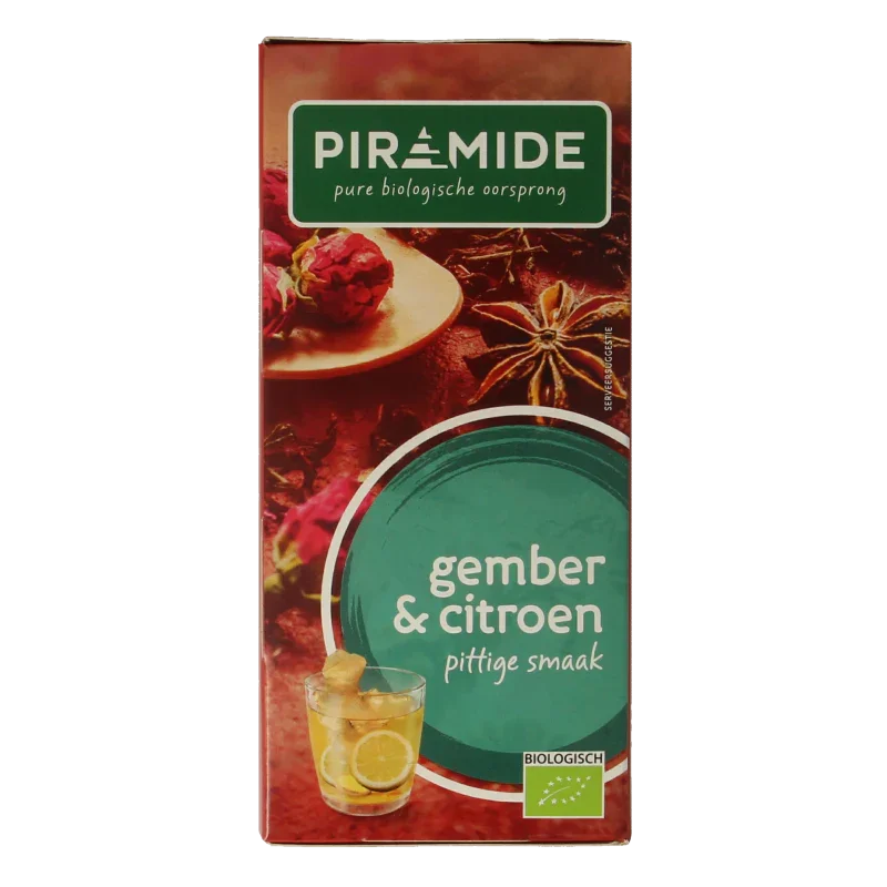 Piramide Citroen en gember bio 20 Stuks