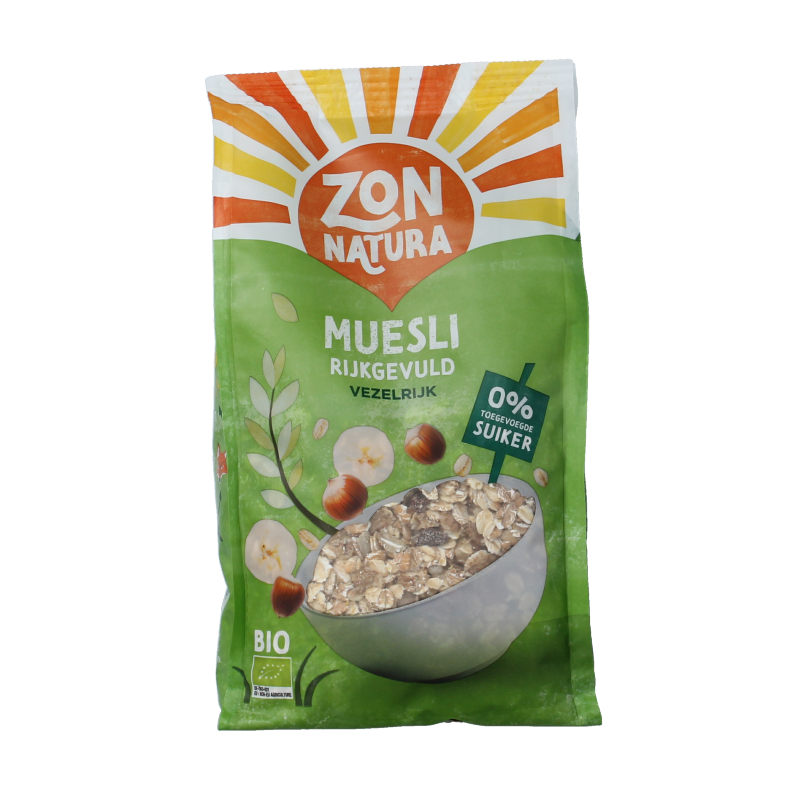 Zonnatura Muesli rijk gevuld bio 500 Gram