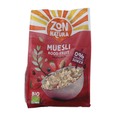 Zonnatura Muesli rood fruit bio 375 Gram