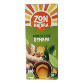Zonnatura Groene thee gember bio 20.00 Zakjes