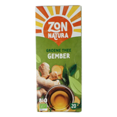 Zonnatura Groene thee gember bio 20 Zakjes
