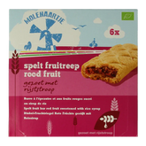Molenaartje Spelt fruitreep rood fruit bio 180 Gram