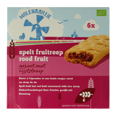 Molenaartje Spelt fruitreep rood fruit bio 180 Gram