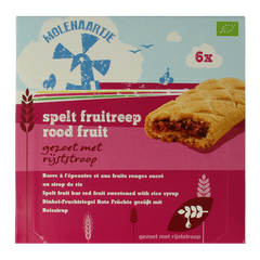 Molenaartje Spelt fruitreep rood fruit bio 180 Gram