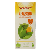 Zonnatura Energie groene thee met vitamine C bio 20 Zakjes