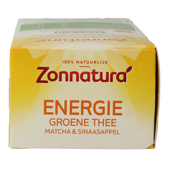 Zonnatura Energie groene thee met vitamine C bio 20 Zakjes
