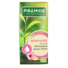 Piramide Verfrissend groene thee citroen & echinacea bio 20 Zakjes