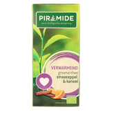 Piramide Verwarmend groene thee sinaasappel & kaneel bio 20.00 Zakjes