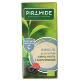 Piramide Immuun groene thee acerola matcha & zwarte bes bio 20 Zakjes