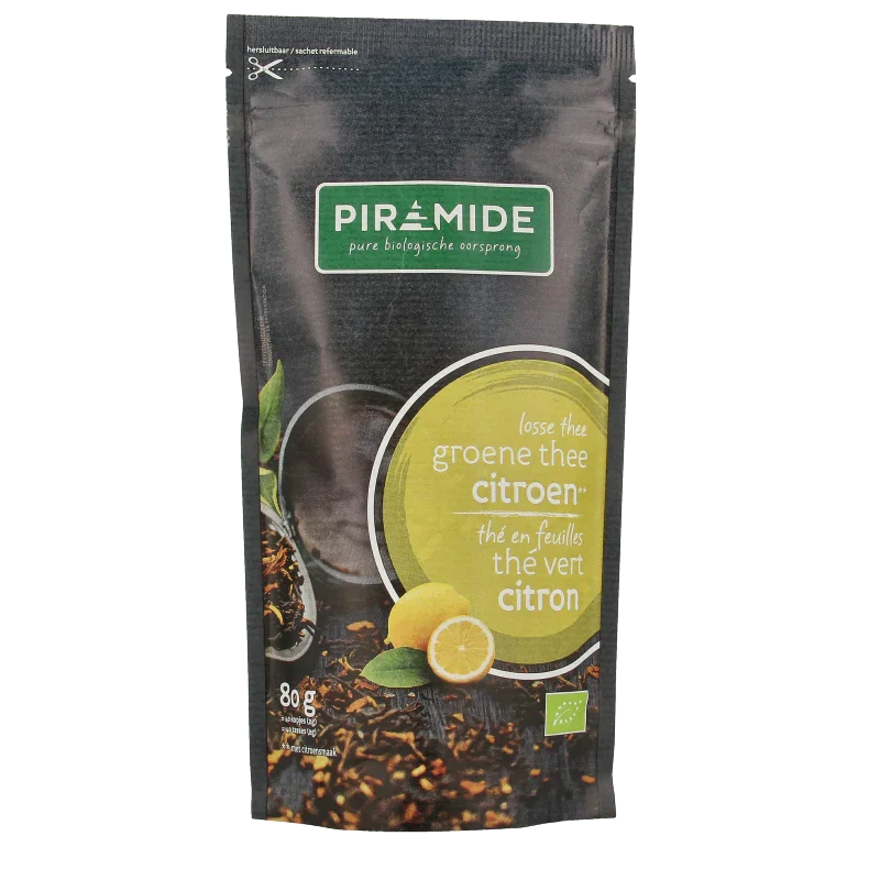 Piramide Groene thee citroen bio 80.00 Gram