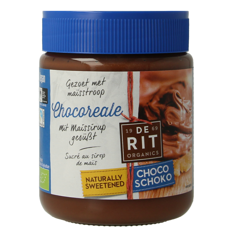 De Rit Chocoreale chocopasta mais stroop bio 270 Gram