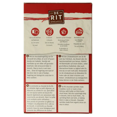De Rit Chocoreale hagelslag puur bio 225 Gram