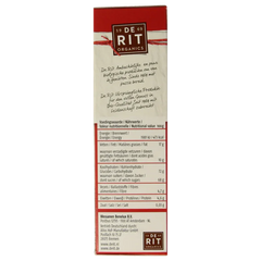 De Rit Chocoreale hagelslag puur bio 225.00 Gram