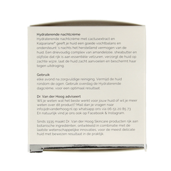 Dr. van der Hoog Nachtcreme hydraterend 50 Milliliter