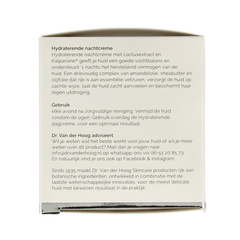 Dr. van der Hoog Nachtcreme hydraterend 50 Milliliter
