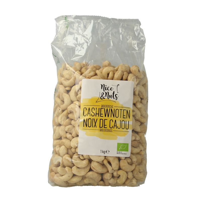Nice & Nuts Cashewnoten rauw bio 1 Kilogram