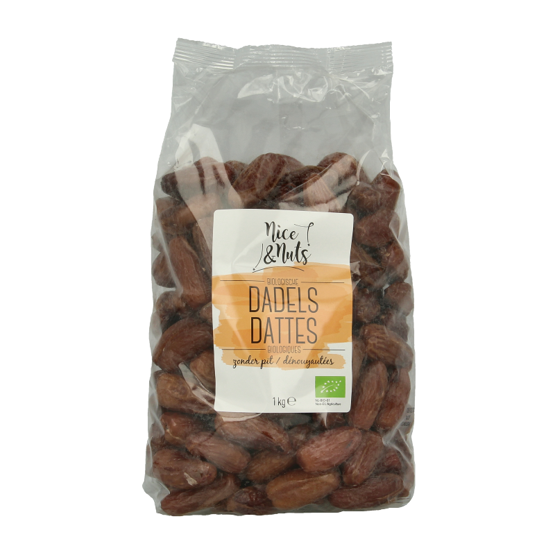 Nice & Nuts Dadels zonder pit bio 1.00 Kilogram