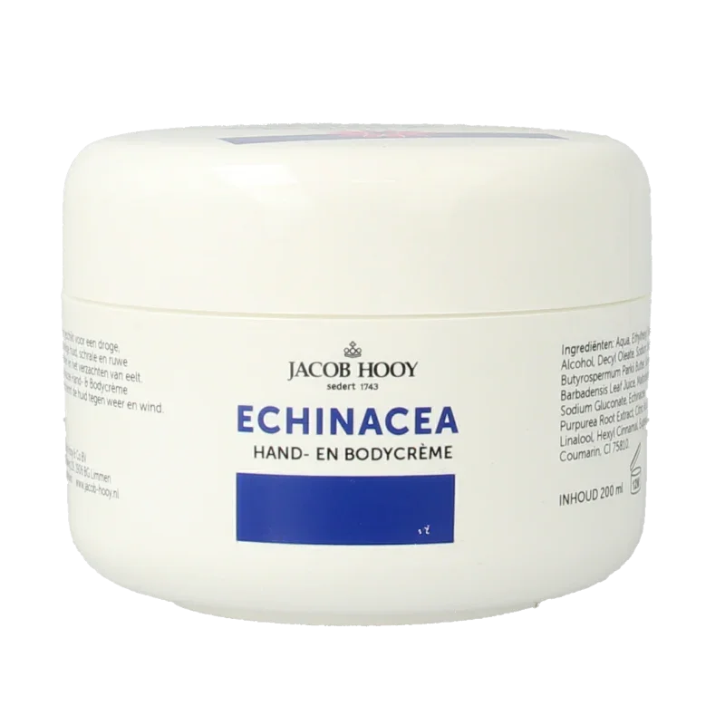 Jacob Hooy Echinacea/aloe vera hand en bodycreme 200 Milliliter