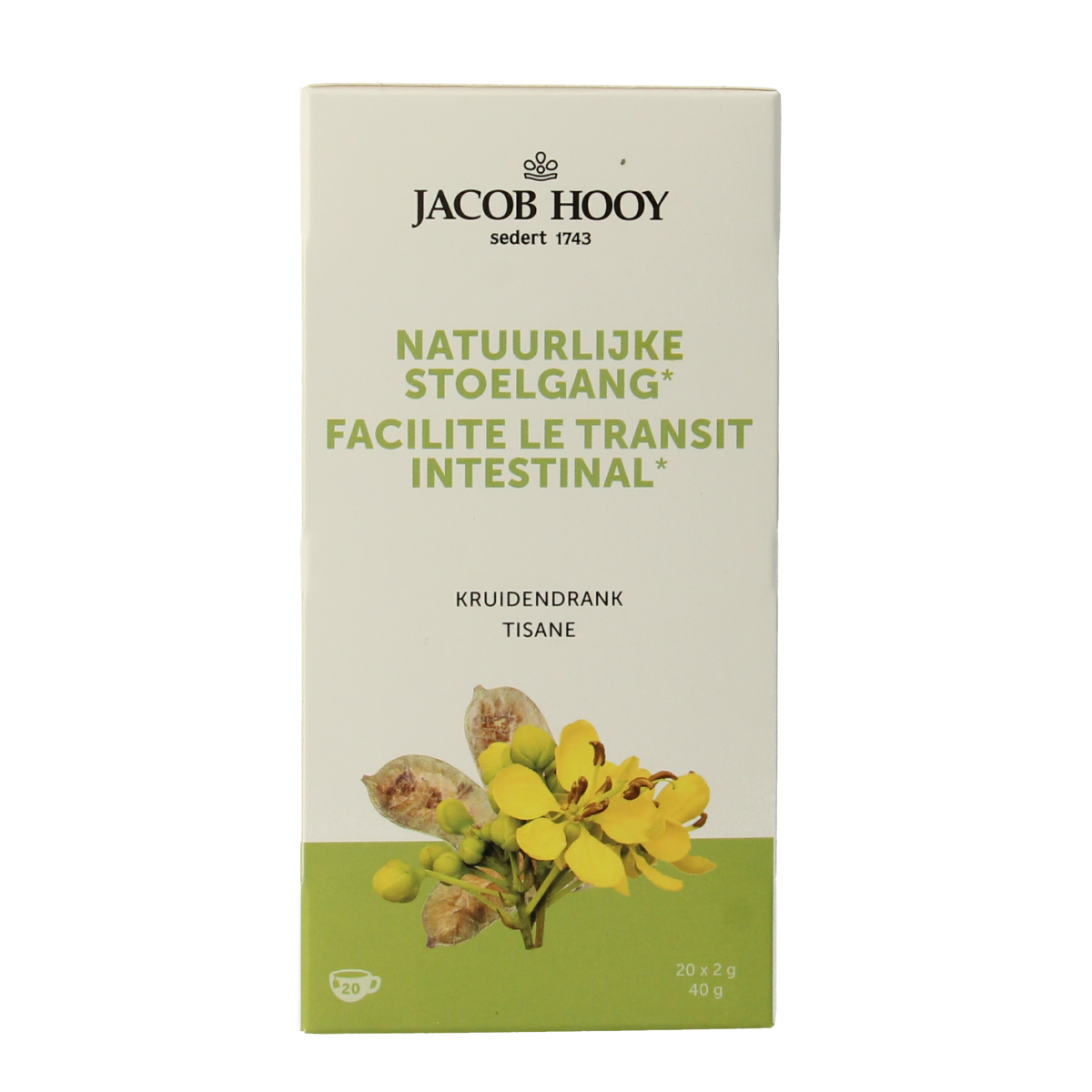 Jacob Hooy Natuurlijke stoelgangsthee 20.00 Zakjes