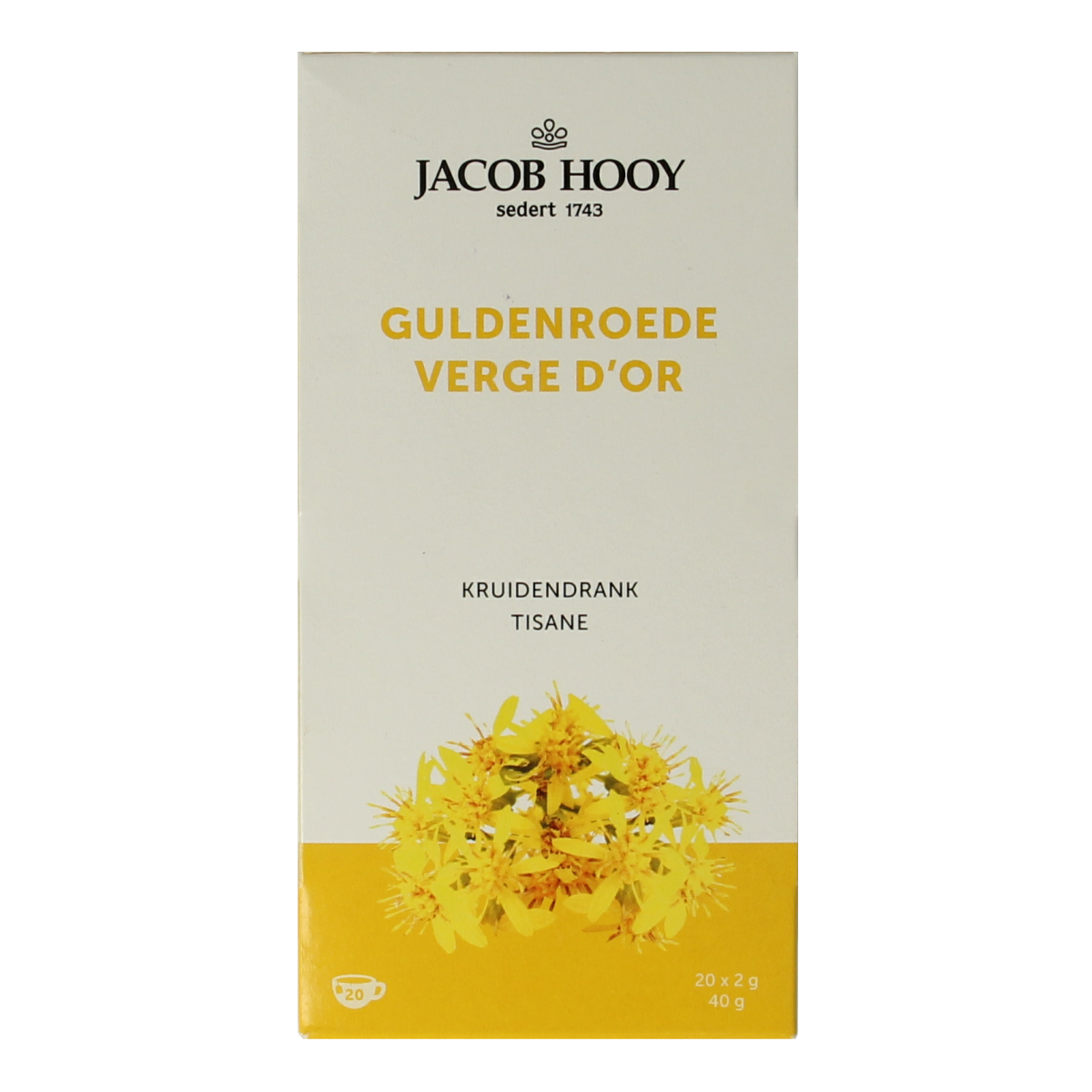 Jacob Hooy Guldenroede thee 20.00 Zakjes