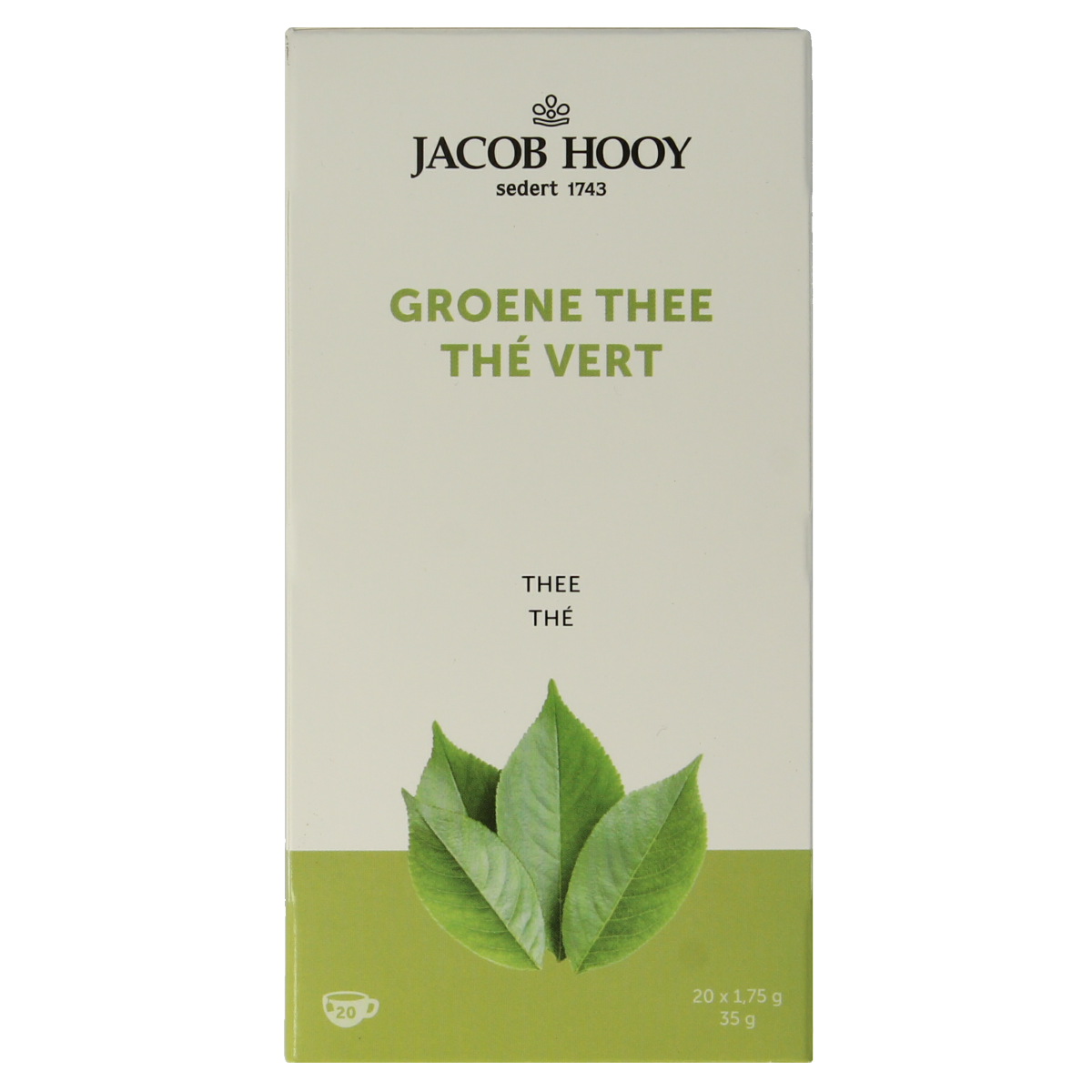 Jacob Hooy Groene thee 20.00 Zakjes