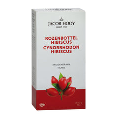 Jacob Hooy Rozenbottel hibiscus thee zakjes 20 Zakjes